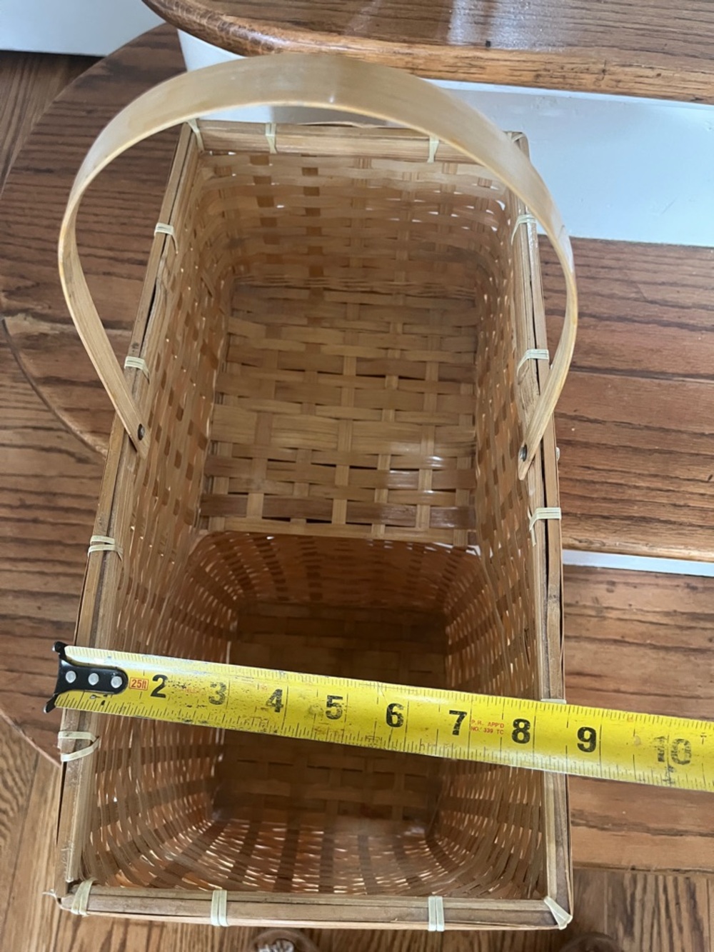 Woven Rattan Stair Basket - Picture 5 of 6